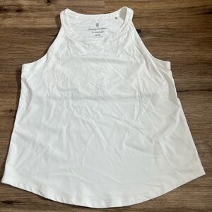 Tommy Bahama IslandZone White Scoop Neck Tank Top Size Medium